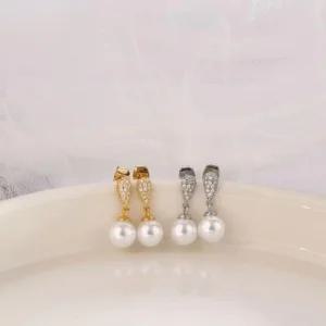 오스트리아산 진주 스왈 귀걸이 8mm EC450E (48GLg)