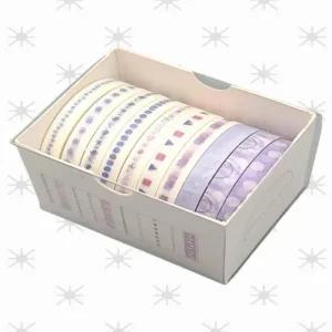 다이어리 다꾸 마스킹 퍼플 세트 패턴  컬러 10롤 (47GN7)