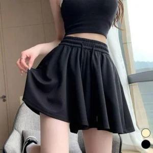 캐주얼 치마반바지 치마바지하프바지 오버핏 (47fzH)