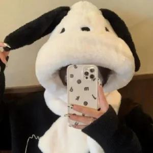 일체형 스카프 겨울 방한 강아지 모자 머플러 (473DE)
