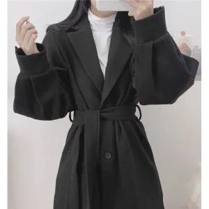 [플로렌]클라라 벌룬 슬리브 모직 미디코트_P348200170