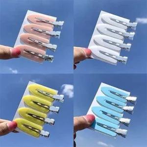 서핑보드 헤어핀 메이크업용 앞머리핀 헤어클립 잔머리 사이드핀 1세트(4PCS)