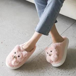 [니나스파리]강아지 퍼 슬리퍼