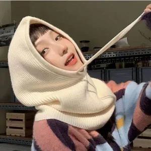 [콩심팥심]여성 니트 방한 후드 넥워머 1P 바라클라바 목토시