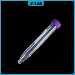 무균 원심 분리관 15 mL 실험실 튜브  EP 보라색 스크류 캡 원추형 바닥 투명 DNase-/RNase-