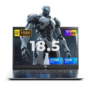 2025년형 노트북 컴퓨터, 8000mAh 배터리, 인텔 N150 쿼드코어 프로세서, 16GB DDR4 RAM 512GB SSD, WiFi 5, 18.5인치 풀 HD IPS 디스플레이 노트북, 업무용 비즈니스 오피스 학생용 Windows 11 PRO 탑재