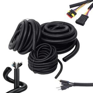 1-6M 나일론 와이어 하네스 케이스 골판지 Pipe7m-28mm 자동차 케이블 절연 튜브 전기 보호 액세서리