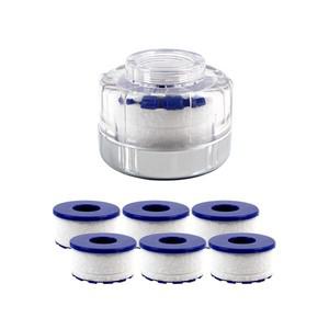 SF1000SS 세면대 수조용 정수필터헤드 연수기+녹물제거필터6EA