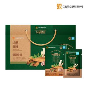 대웅생명과학 녹용홍삼 (국산 생녹용추출액,6년근홍삼,당귀,천궁 함유, 70mlX30포) 1박스