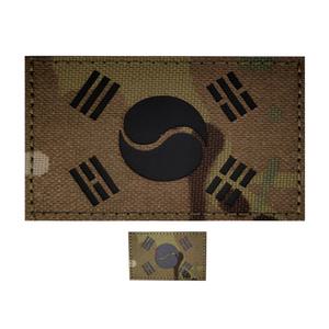 IR 태극기 패치 한국 적외선 반사 찍찍이 와팬 벨크로