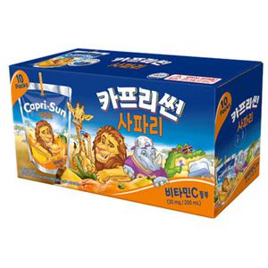 농심/음료/과일음료/카프리썬 사파리 200ml 10개입