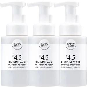 해피바스 PH4.5 약산성 쑥 버블 여성청결제 250g 3개/아이와 함께 저자극