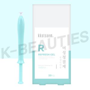 꽃샘 리프레쉬젤 (20P) 일회용 여성 약산성 영양 Y존 청결제 이너감 보습젤