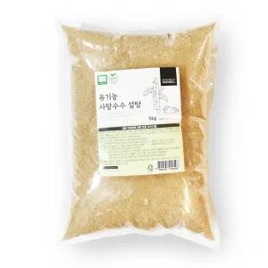 유기농원당 사탕수수 (비정제) 갈색/밝은색 설탕 5kg