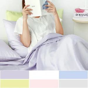 아이스터치 자연 냉감  인견 홑이불 베개세트Q 6color