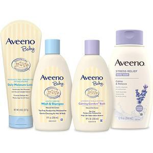 Aveeno 아비노 Baby Mommy & Me Daily Bathtime 베이비 마미 & 미 데일리 배스타임 4종 세트