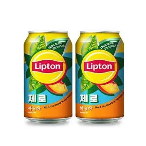 [롯데칠성음료]롯데칠성 립톤 아이스티 제로 복숭아 355ml 48캔