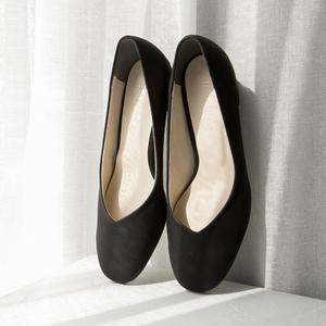 국내생산 발편한 빅사이즈 베이직 여성 펌프스 플랫 구두 4cm