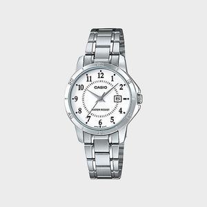 CASIO 카시오 LTP-V004D-7B 여성 메탈밴드 심플 손목시계