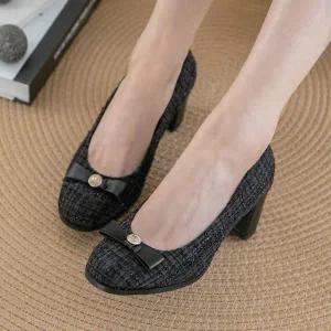 [분홍코끼리] 위드유 리본 펌프스(6cm)
