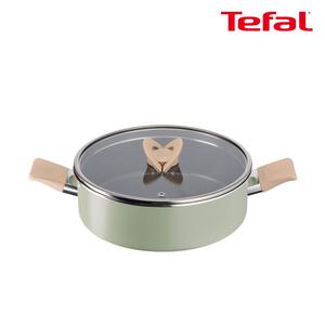 테팔 인덕션 블라썸 민트 전골냄비 24cm