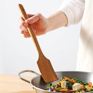 [텐바이텐]마리포사 월넛 조리도구 원목 우드 사각뒤집개(M)34cm