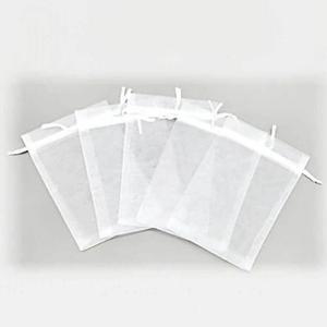 [XBK1J763_48]망사 선물 화이트 오간자 주머니 10x15cm 포장