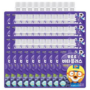 뽀로로 비타플러스 음료수 100ml 포도맛 40개