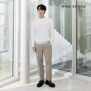 (택가 79,900) 마인드브릿지 테이퍼드 조직변형 밴딩팬츠 MYPT2101