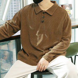 [우기브로]WML 남자 빅사이즈 뷰콜릭 카라넥 긴팔티