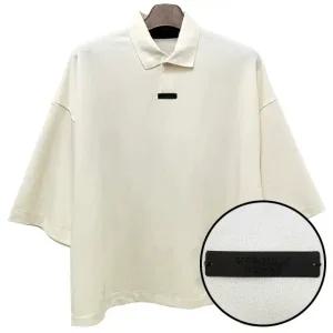24FW 에센셜 로고 피케 폴로 반팔티 / SHELL (125BT244332F)