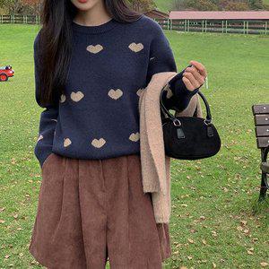 [공구우먼] [제작] 하튜립 루즈핏 자가드 니트 78509 빅사이즈여성의류