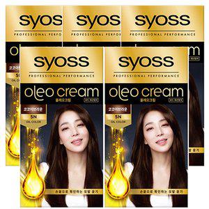 [헨켈]사이오스 올레오 염색약 5N 코코아브라운 100g x 5박스