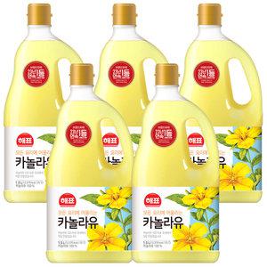 사조 해표 카놀라유 1.5L x 5개 / 식용유 유지류 오일 기름