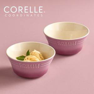 코렐 면기 라면기 냉면기 우동 라면그릇 도자기그릇 16cm 2P 세트(퍼플)