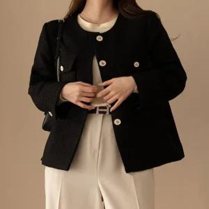 [66-110] 샤이 트위드 앤틱 버튼 재킷