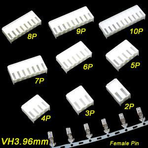 버클 암 터미널 어댑터 수 플러그 플라스틱 쉘, VH3 96 커넥터 하우징 피치, 3 96MM, 2P, 3P, 4P, 5P, 6P,