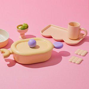 베터핑거 옐로우 식탁 5종(링머그+수저받침2p+고블렛잔+밀트레이+24전골)