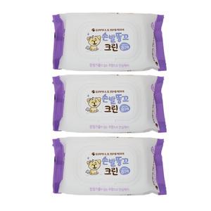 펫크린 손발똥꼬 크린 티슈 캡형 80매 X 3개