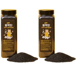 3651 블랙탄 고양이 모래 천연 탈취제 냄새제거 1L X2 BNS