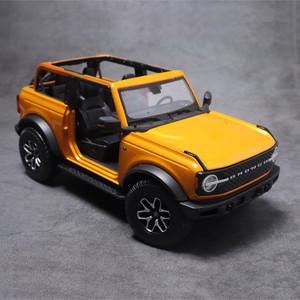 마이스토 1:18 2021 포드 브롱코 배드랜즈 오렌지 오픈카 다이캐스트 모형 자동차장난감