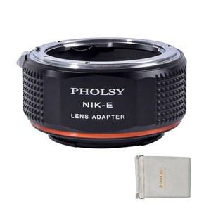 PHOLSY 렌즈 마운트 어댑터 Nikon F to E (NEX)와 호환되며, 카메라와 호환됩니다. Sony a1 a9 a7S a7R a7600 a6500 a6300 a6000 NEX 등과