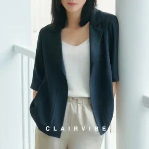 끌레르바이브 베이직하프슬리브썸머카라자켓1종