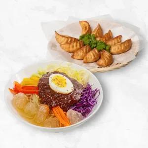 보영만두 냉쫄면 4인분 + 군만두 1kg 세트 (고기/김치)