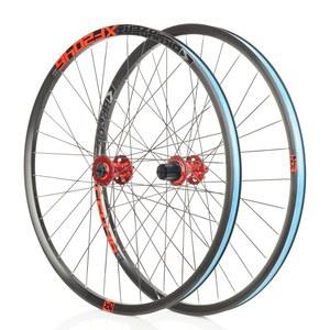XF2046 클래식 MTB 산악 자전거 앞뒤 튜브리스 휠셋 시마노 8-11S - 26/27.5/29인치 블랙 레드