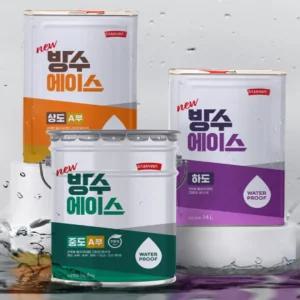 삼화페인트 방수에이스 옥상바닥방수페인트 셀프작업 하도 중도 상도