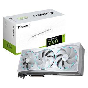 기가바이트 AORUS GeForce RTX 5090 ICE 32G 그래픽 카드 - 32GB GDDR7, 512비트, PCI-E 5 0, 2655MHz 코어 주파수, DP 2 1a 3개, HDMI 1b 1개, NVIDIA DLSS 4개, GV-N5090AORUSST ICE-32GD