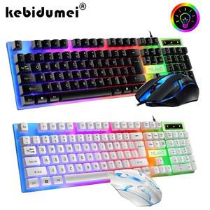 DS Q3 DS 104 마우스 키보드 세트 게이머 PC 유선 백라이트 M5 게임용 노트북 방수 기계식 KF 사무실 빛나는