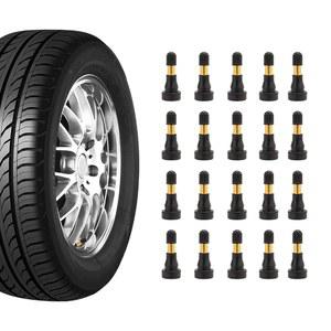 큐유엔 20PCS 고압 타이어 밸브 TR600HP 스템, 에어 튜브리스 타이어 키트, 적합한 대형 스냅인 자동차 범용 액세서리 밸브 구리 차량에 스템 장식 대형 또는 자동차