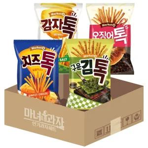 김치오감4종 구운 김톡 + 치즈톡 + 오징어톡 + 감자톡